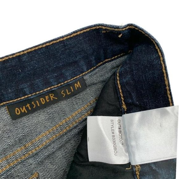 *Billabong Blue Outsider Slim Dark Rinse Premium Womens Wash Denim Relaxed Fit - Picture 4 of 8